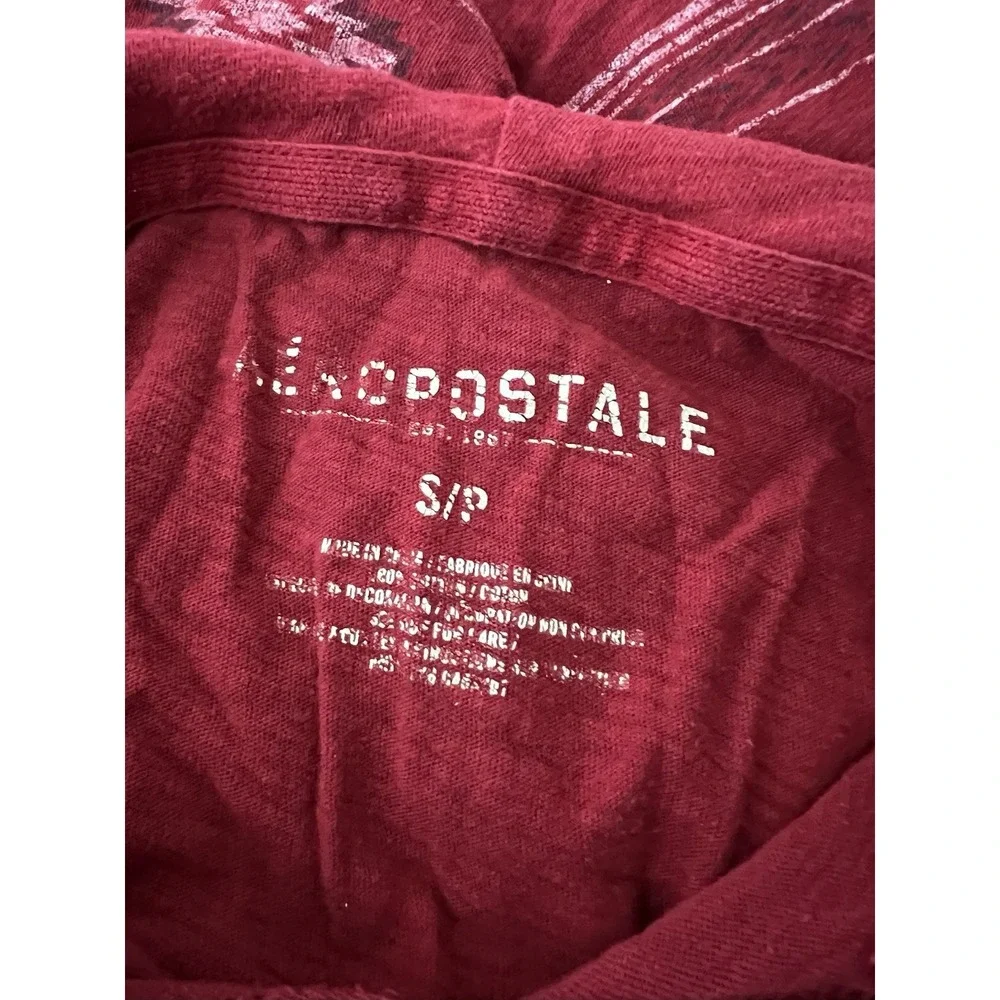 Aeropostale lightweight hoodie vintage Y2K men's small dark red southwest